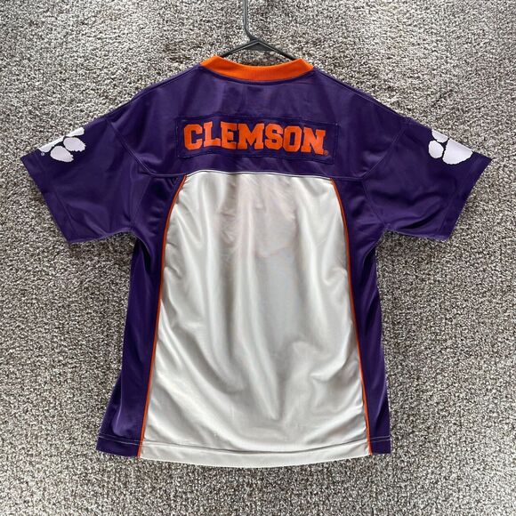 Vintage 90s Clemson Tigers Jersey Youth Extra Large Starter Embroidered Y2K Boys - Picture 12 of 15